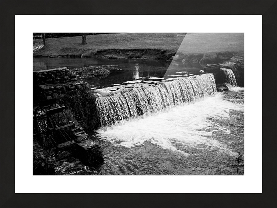 Churning Water Picture Frame print