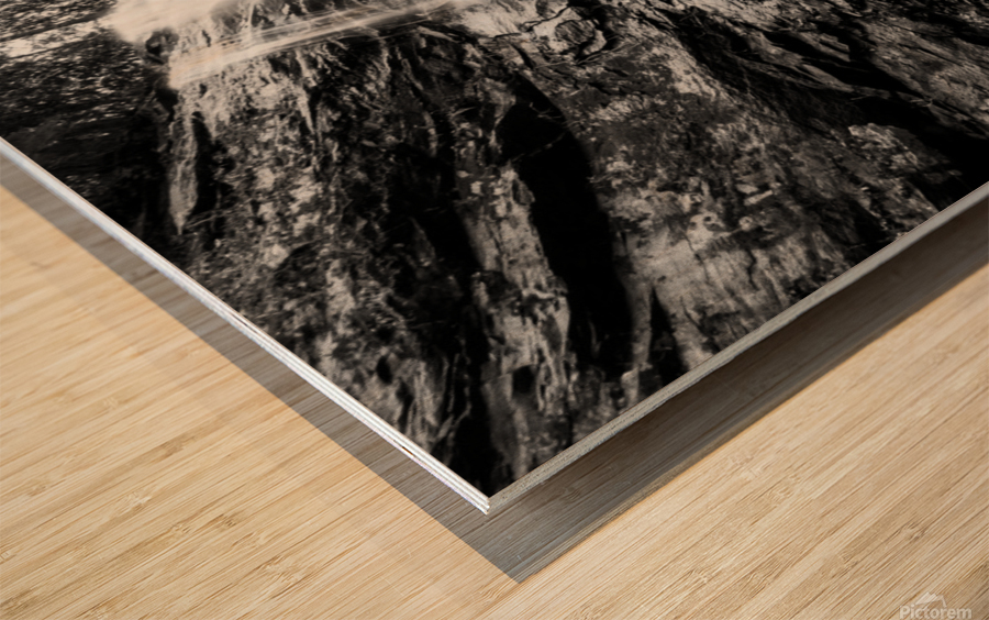 Rock and Water Wood print