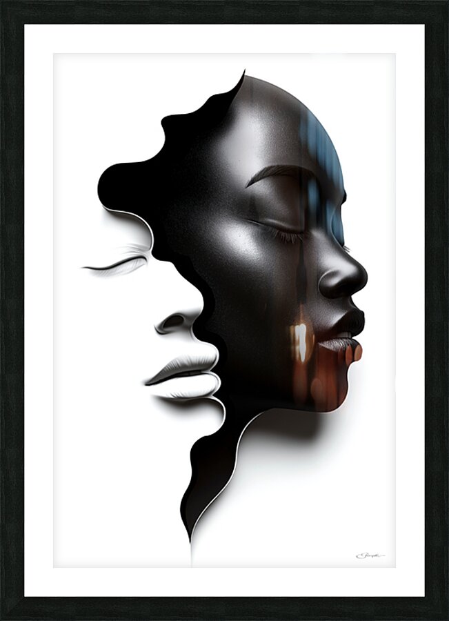 Between Two Selves Picture Frame print