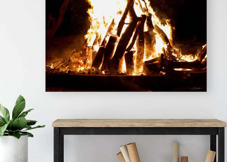 Fireside Symphony: Bonfires Mesmerizing Dance by Ganyobiphotos