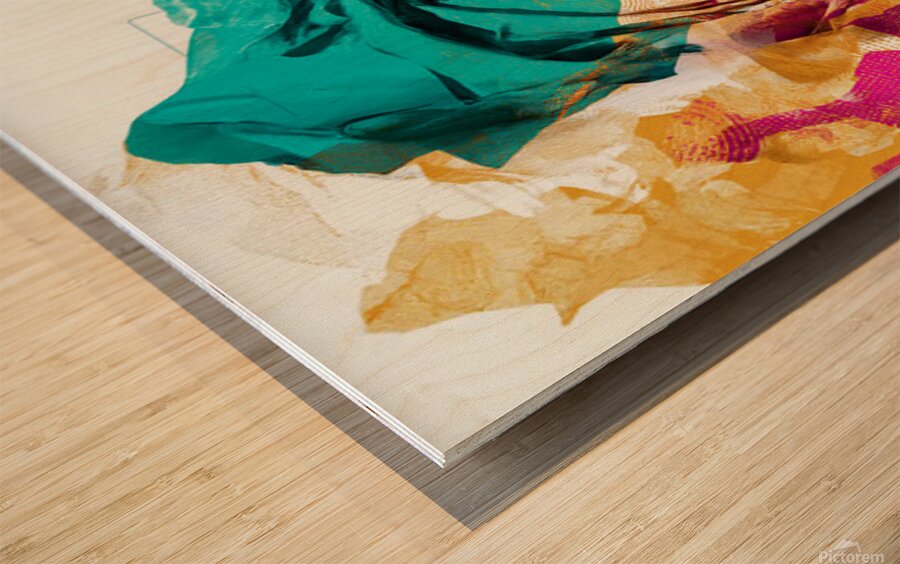 Becoming Light Wood print