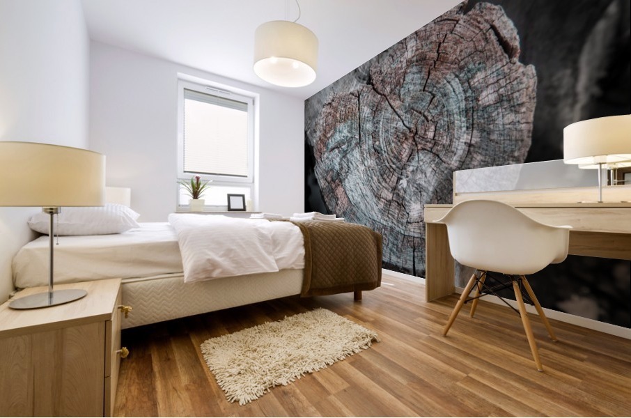 Rustic Log Mural print