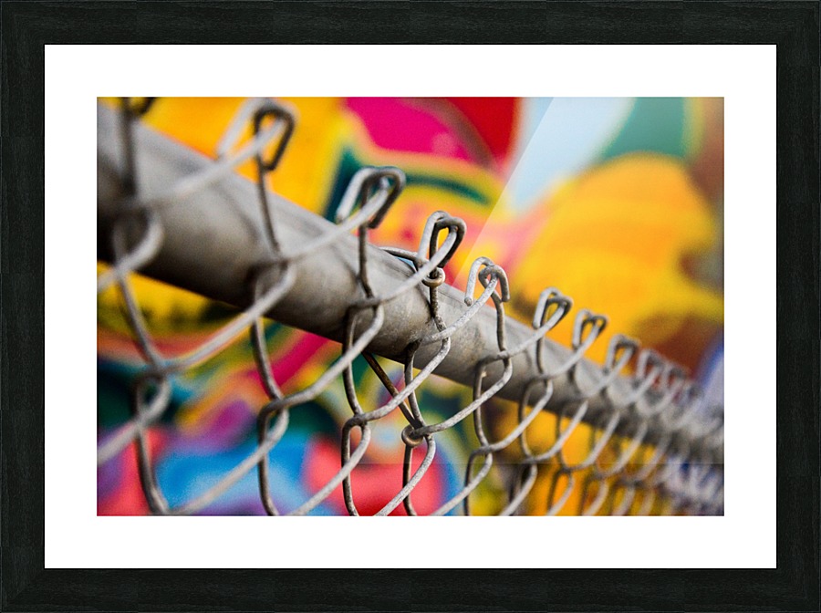 Chain Link Picture Frame print
