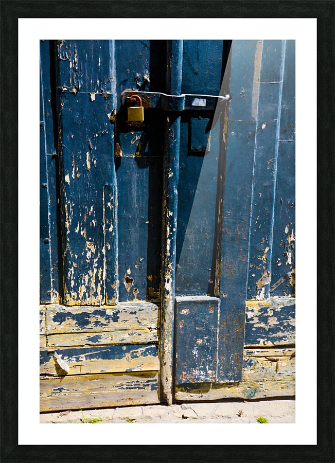 Padlocked Picture Frame print