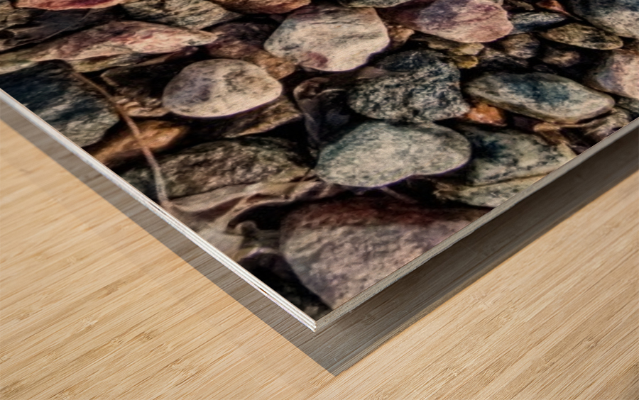 Pebbles Wood print