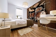 Hendrix  Drums Mural print