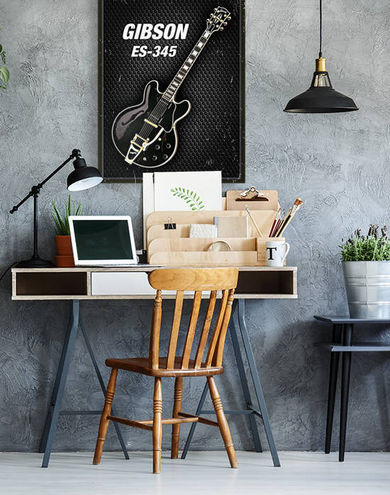 Black gibson-es-345 by shavit mason