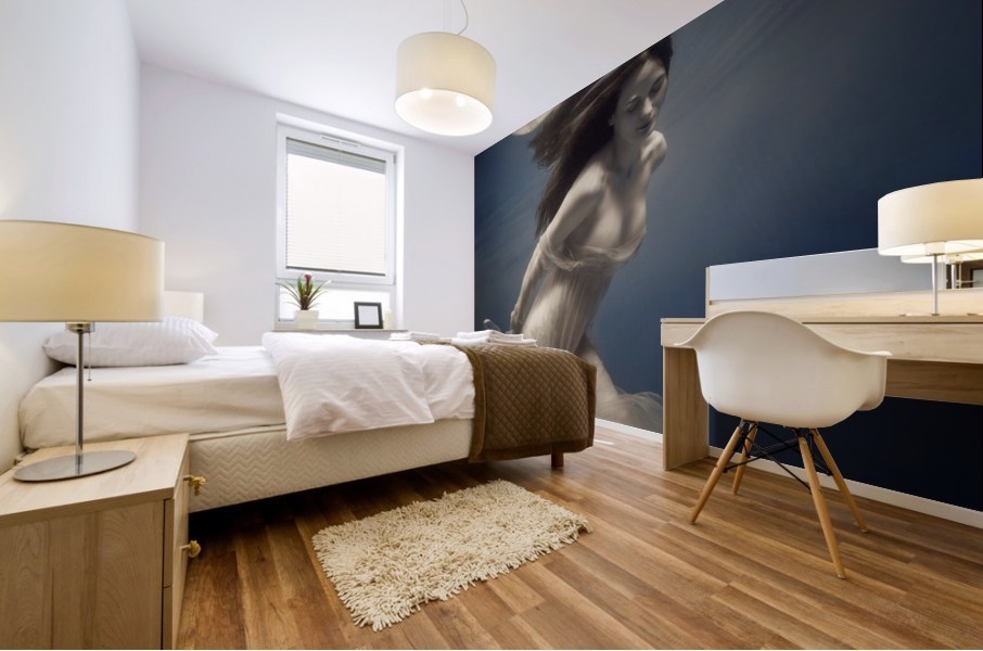 light in the darkness Mural print