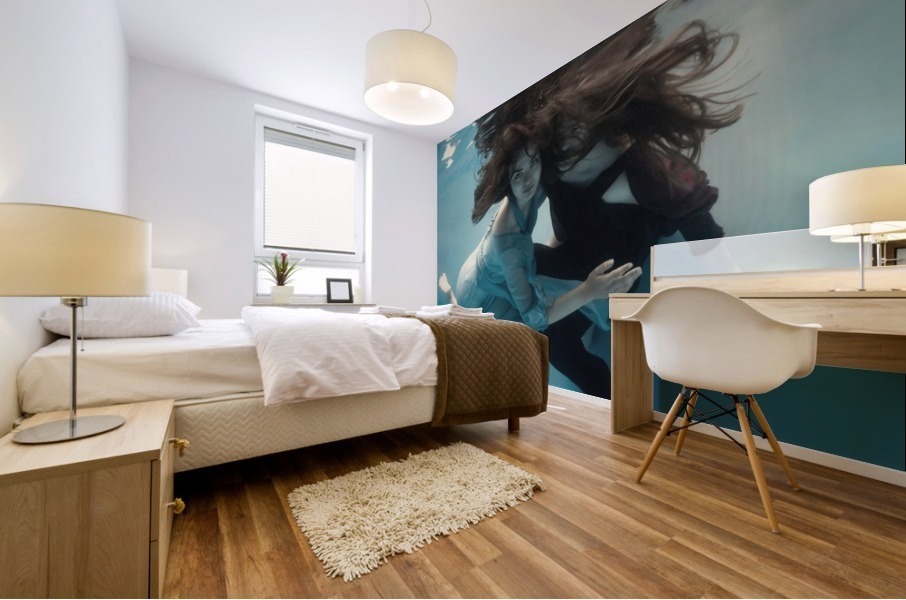 Two mermaids Mural print