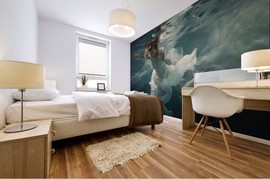 Blue azure Mural print