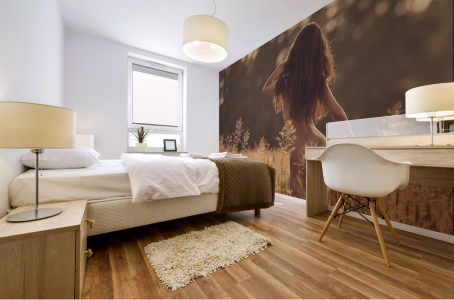 Warm evening Mural print
