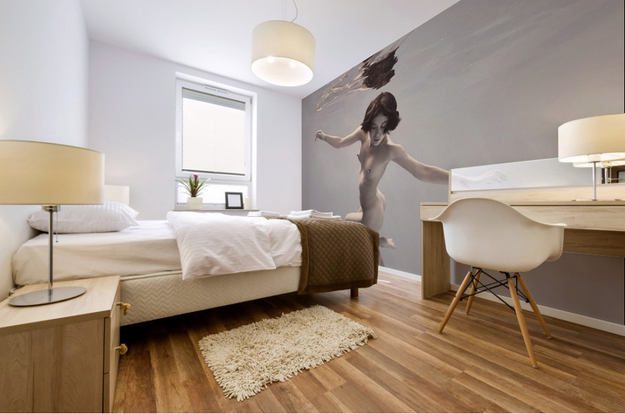 Like a bird Mural print