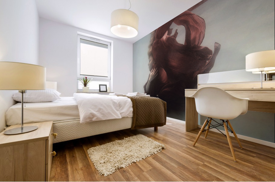 Water and flame Mural print