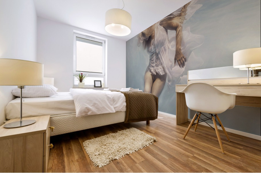 Bathe in the light Mural print