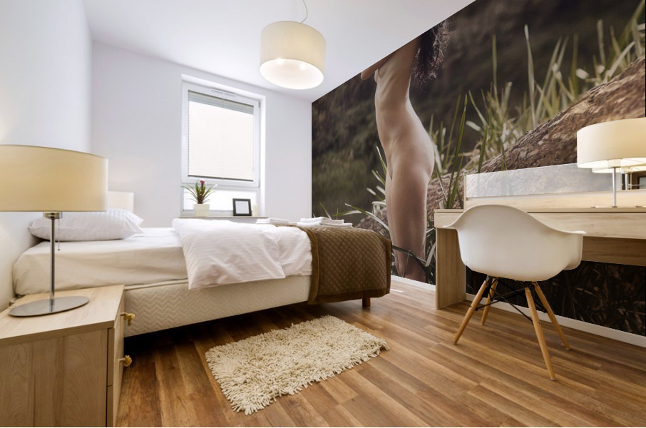 By the cold river Mural print