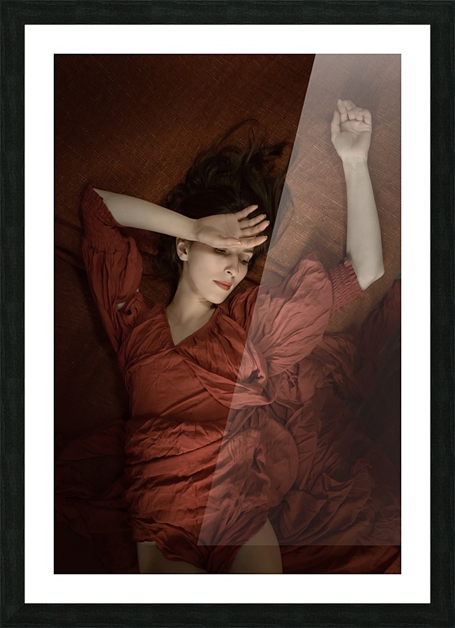 Lady in Red Picture Frame print