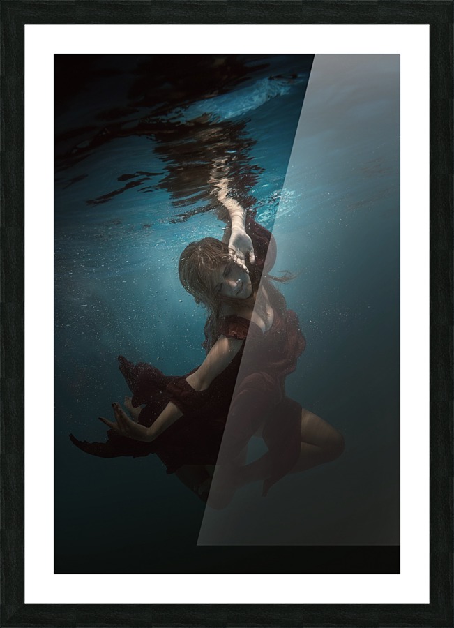 Under the water Picture Frame print