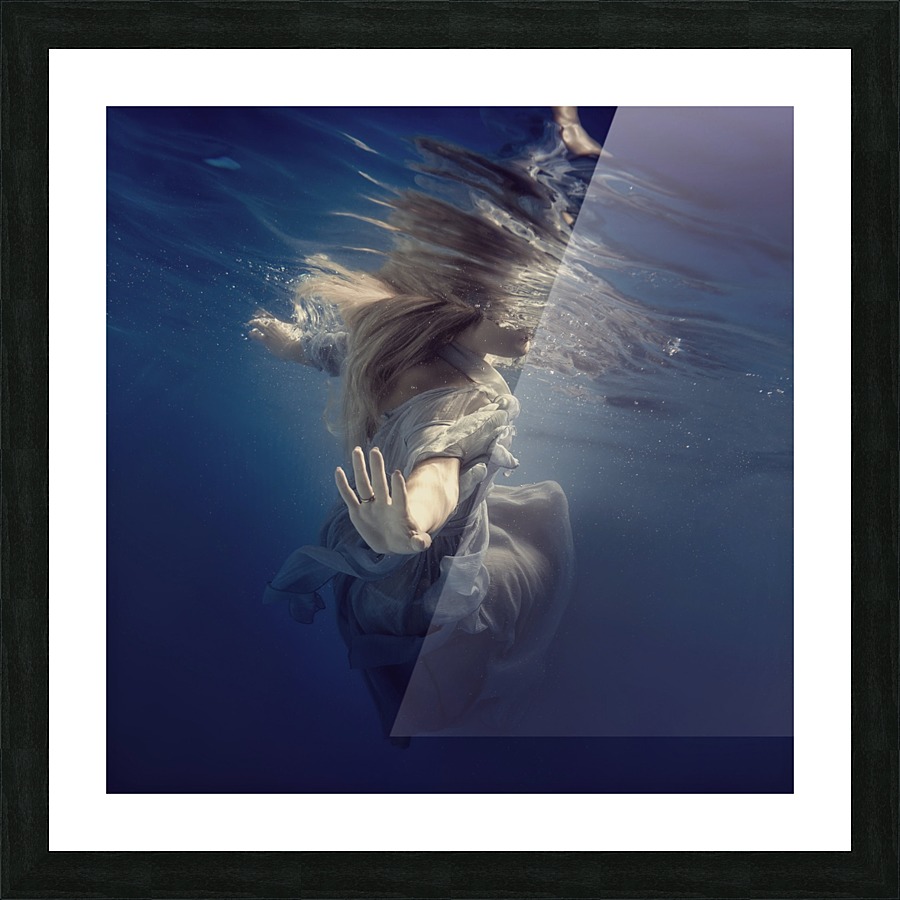Dive into the blue Picture Frame print