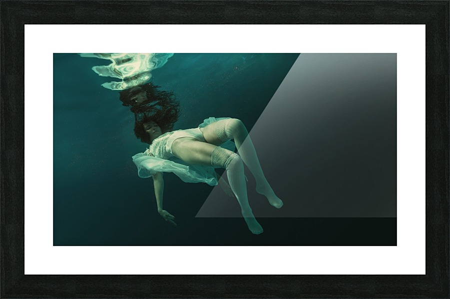 Blue elements Picture Frame print