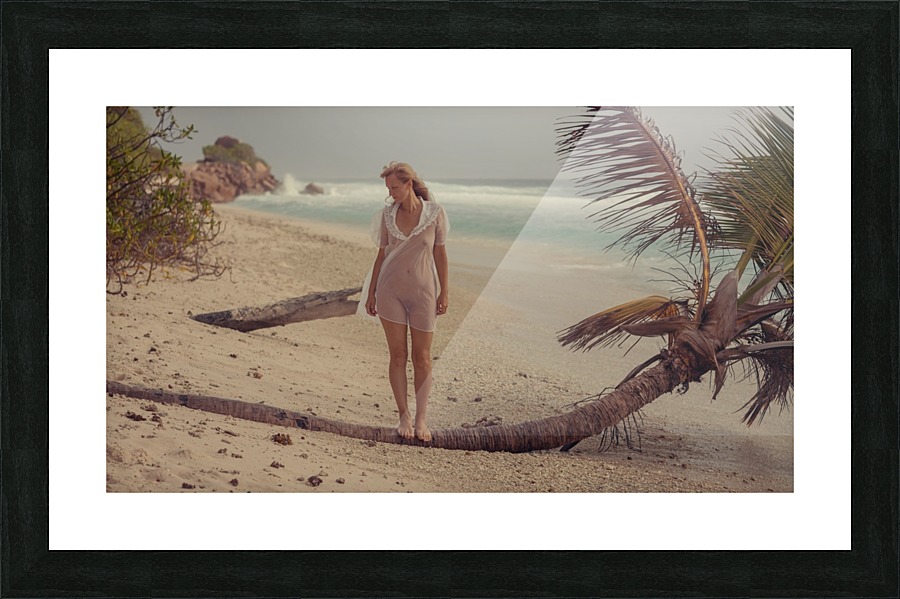 Wild beach Picture Frame print