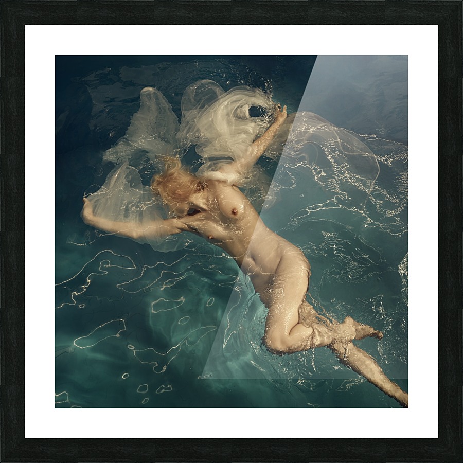 Aqua Picture Frame print