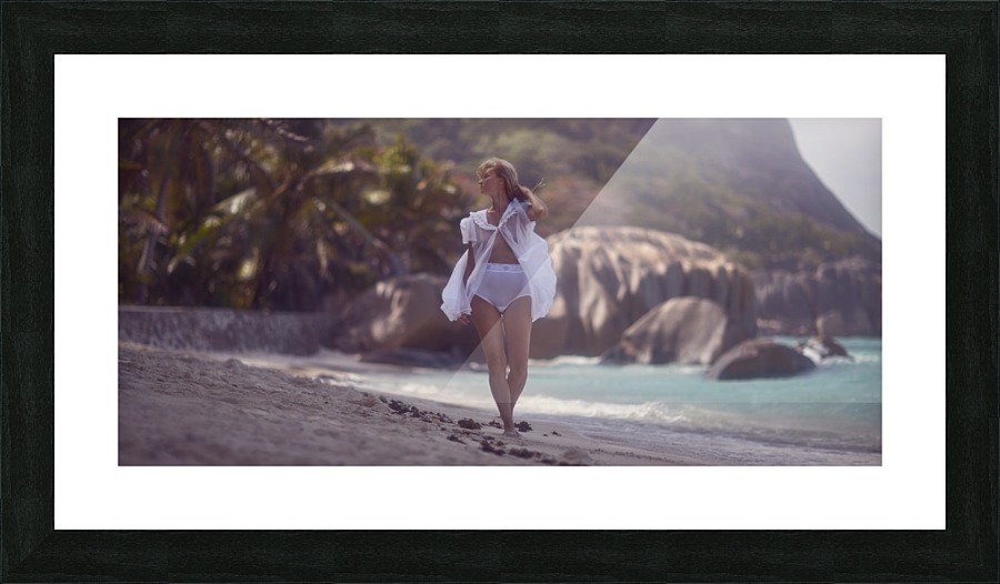 Seychelles La Digue Picture Frame print