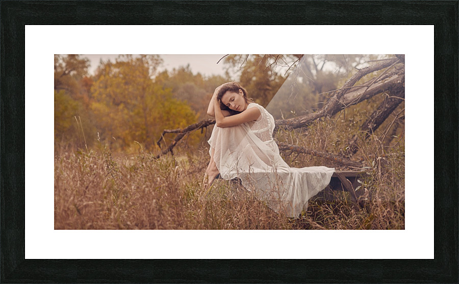 Autumn rain Picture Frame print