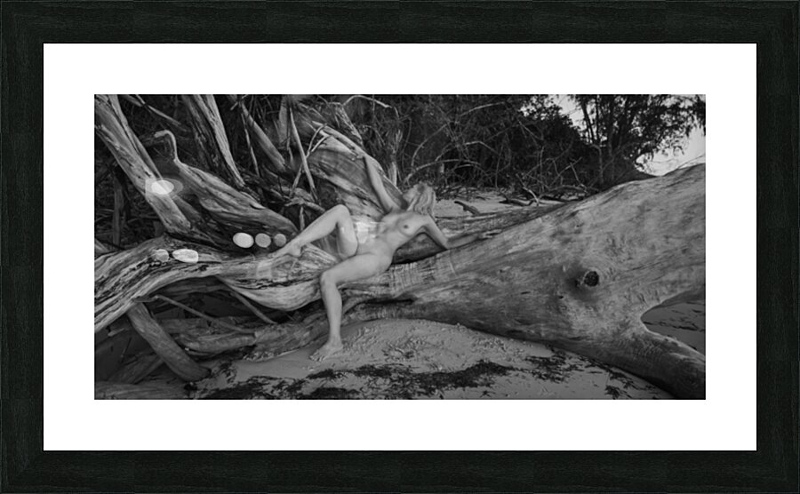 Wild beach Picture Frame print