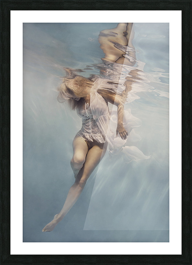 Bathe in the light Picture Frame print
