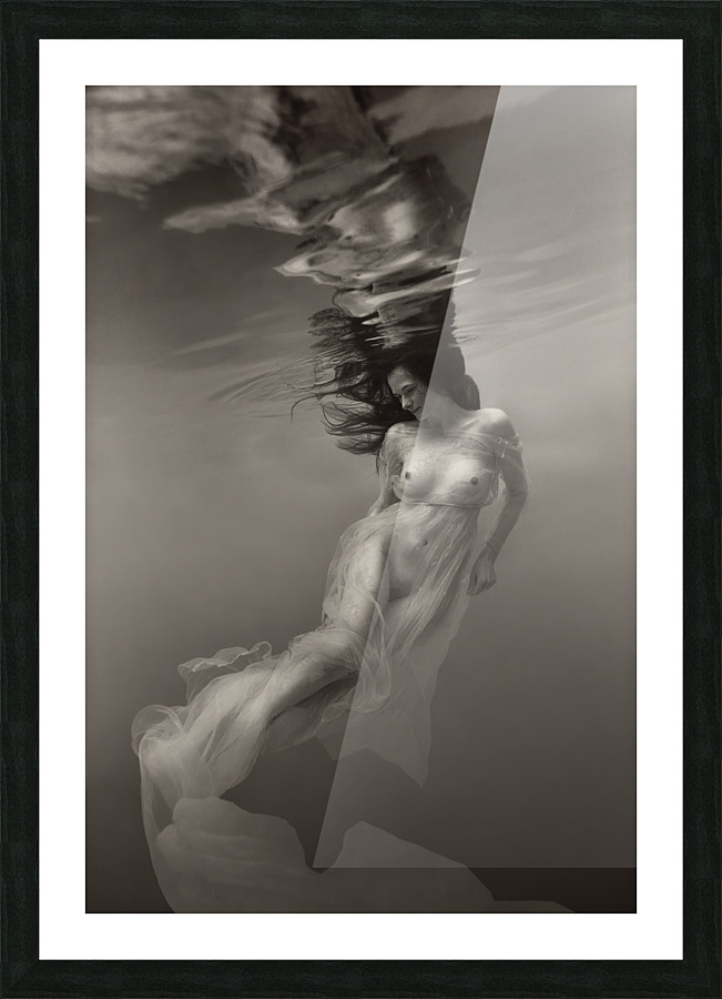 underwater nymph Picture Frame print