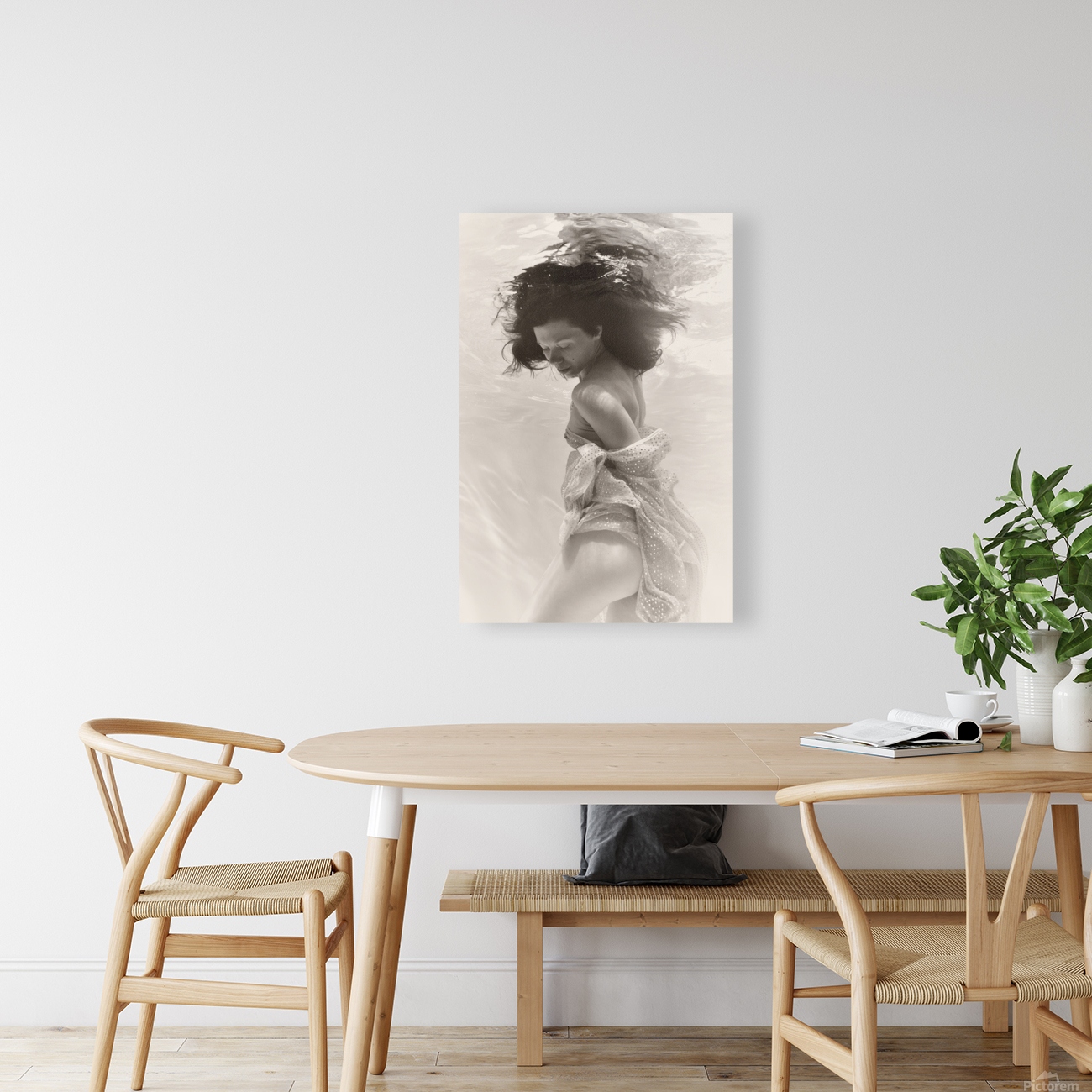 underwater portrait Reproduction