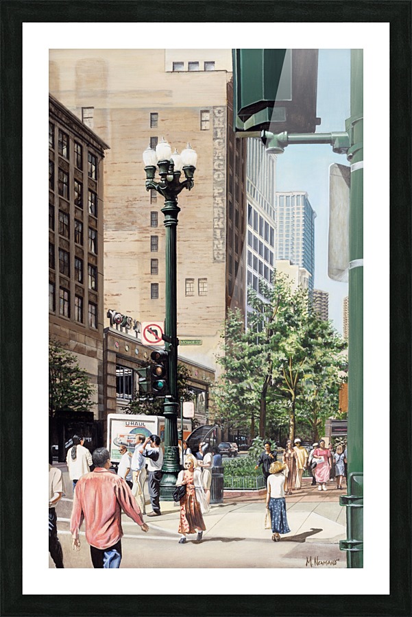 Monroe & State Picture Frame print