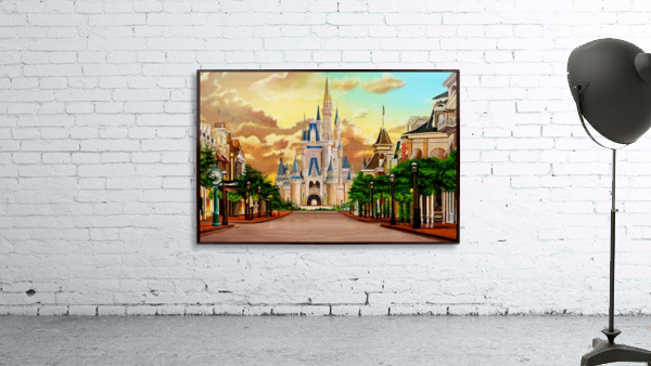 Disney Sunset Castle Wall Preview