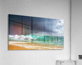 Dark Clouds and a Turquoise Wave Acrylic Print