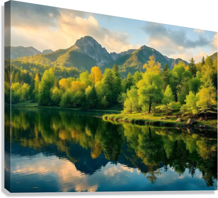 Lake natural Canvas Print