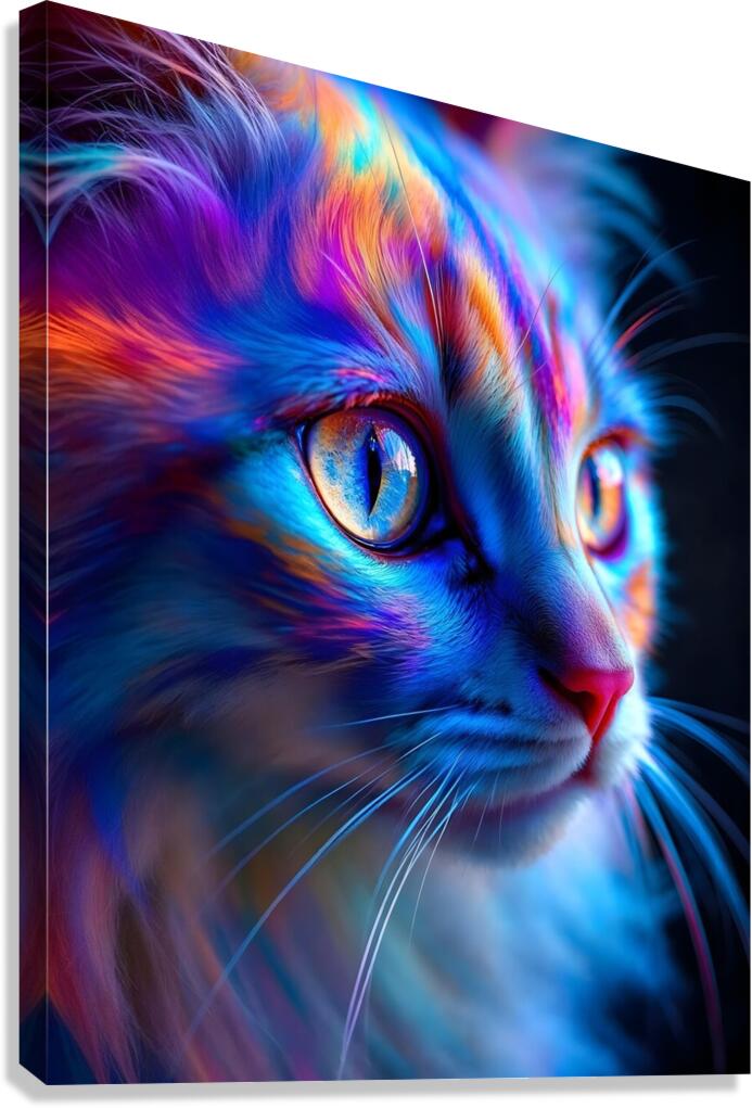 Cat art sureal Canvas Print