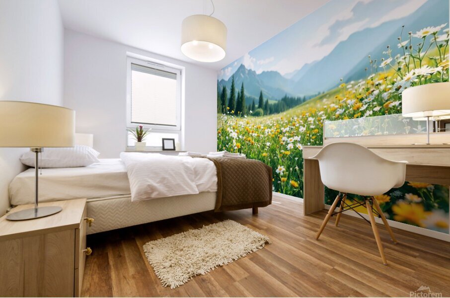 Flowers natural Mural print