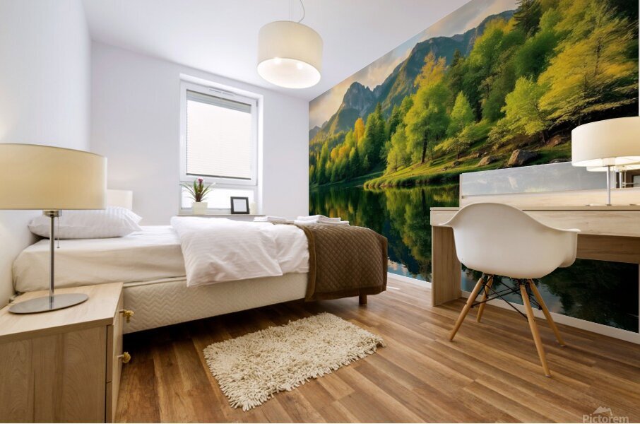 Lake natural Mural print