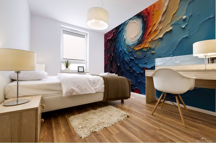 Radiant Bloom Mural print