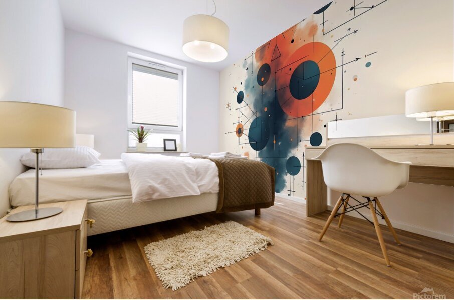 The Dance of the Planets Mural print