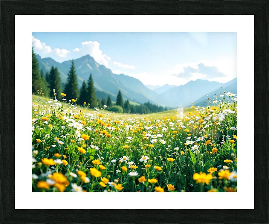 Flowers natural Picture Frame print