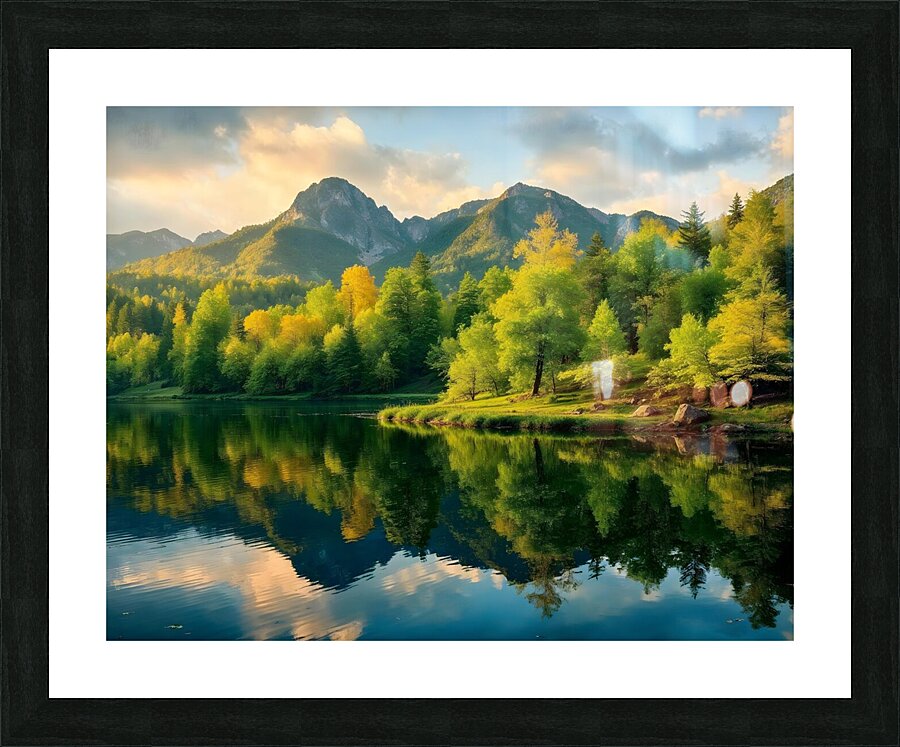 Lake natural Picture Frame print