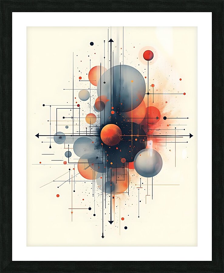 A Cosmic Intersection Picture Frame print