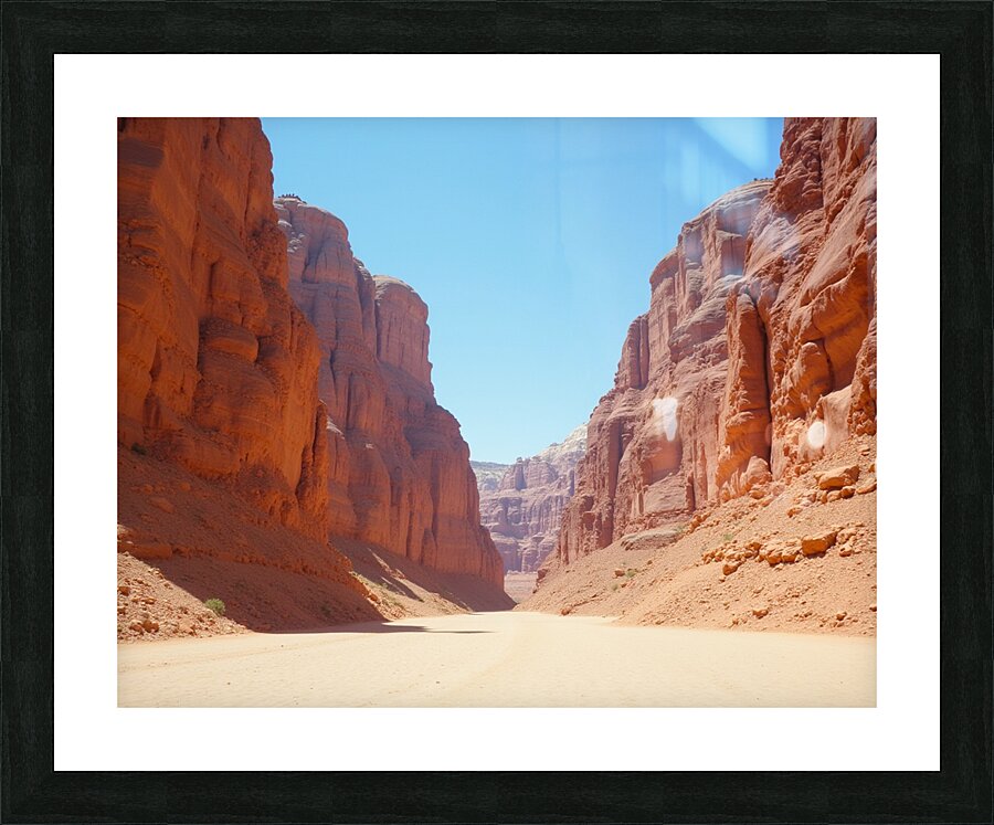 Eroded Rock Formation Picture Frame print