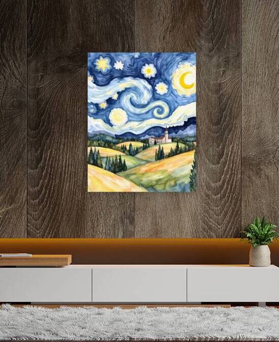 Celestial Dreams A Watercolor Interpretation of T by JoArt