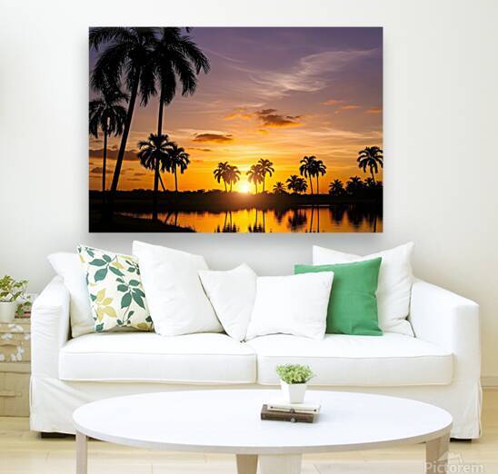 The Sun s Farewell A Glorious Sunset Over Palm Fr by JoArt