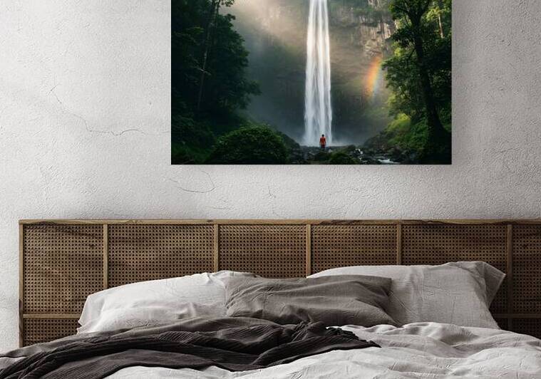 The Waterfall s Embrace A Moment of Tranquility i by JoArt