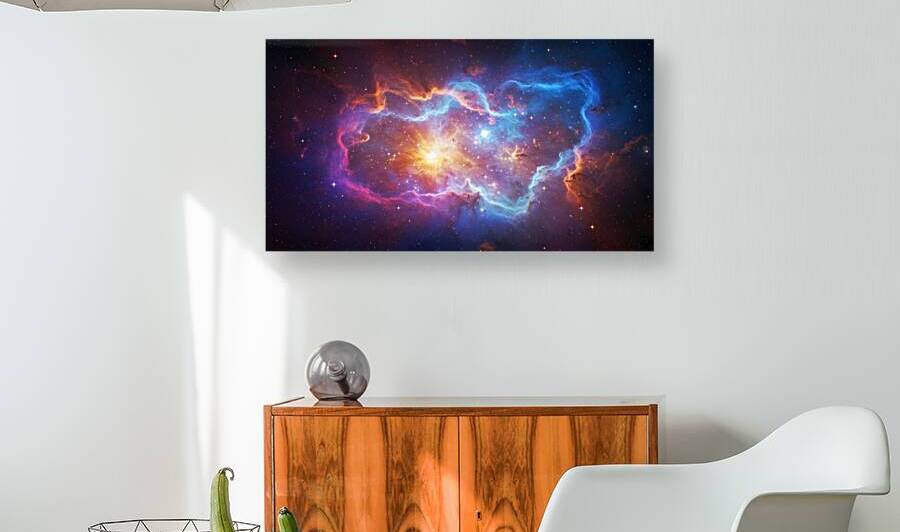 Starlight Symphony A Cosmic Ballet of Color and L by JoArt