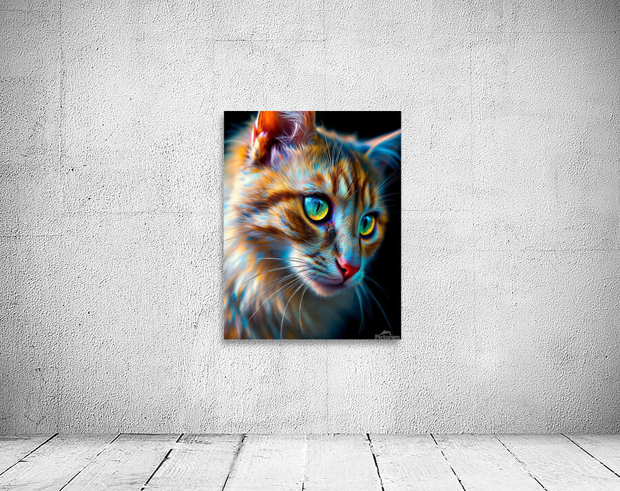 Orange cat sureal Wall Preview