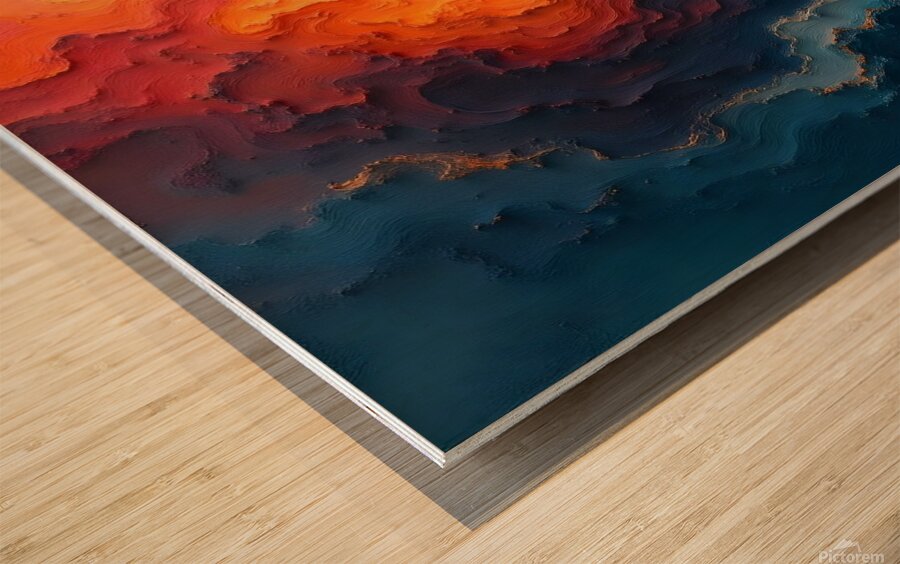 Sun s Embrace Wood print